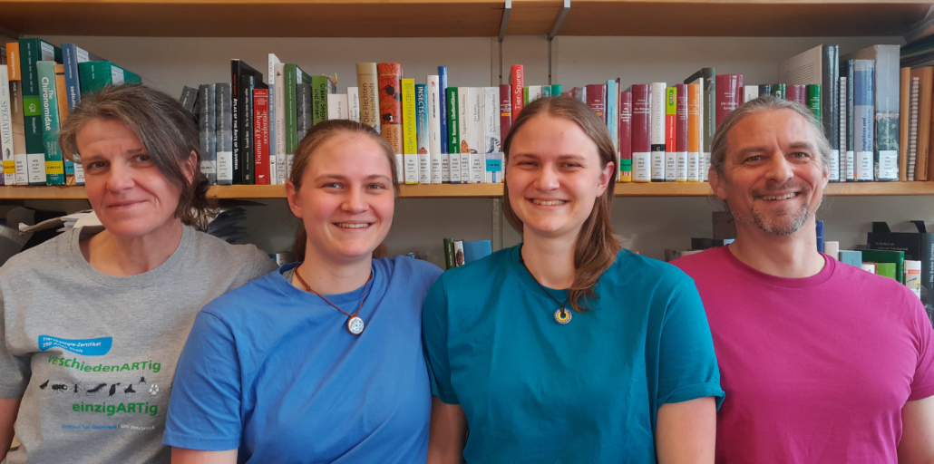 Portrait von Birgit C. Schlick-Steiner, Florian M. Steiner, Iris S. und Julia S. Schlick-Steiner