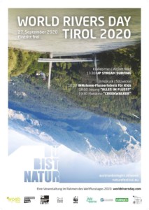 Plakat WORLD RIVERS DAY Tirol 2020 