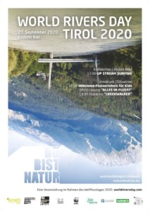Plakat WORLD RIVERS DAY Tirol 2020