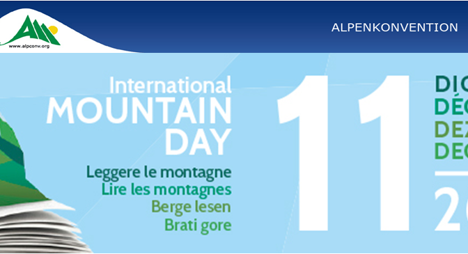 “Berge Lesen” Festival am International Mountain Day der Alpenkonvention